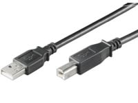 MicroConnect USB 2.0 - USB-kabel - USB-type B (hann) til USB (hann) - USB 2.0 - 1.8 m - svart