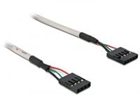 Delock - USB-kabel - 4-pins USB 2.0-header (hunn) til 5-pins USB 2.0-hode (hunn) - 50 cm