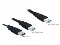Delock - USB-kabel - USB-type A (hann) til USB (kun strøm), USB-type A (hann) - USB 3.0 - Kina