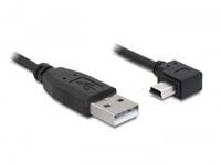 Delock - USB-kabel - USB (hann) til mini-USB type B (hann) - 1 m - rettvinklet kontakt