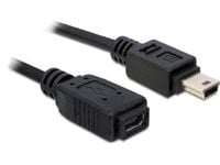 Delock - USB-kabel - mini-USB type B (hann) til mini-USB type B (hunn) - 1 m