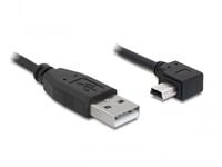 Delock - USB-kabel - USB (hann) til mini-USB type B (hann) - 2 m - rettvinklet kontakt