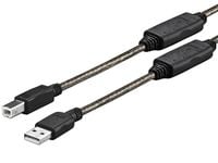 VivoLink - USB-kabel - USB (hann) til USB-type B (hann) - USB 2.0 - 20 m - aktiv