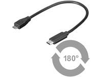 MicroConnect - USB-kaapeli - USB-C (uros) - USB Type B (uros) - USB 3.1 - 20 cm