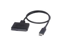 MicroConnect - Lagringskontroll - SATA - 5 GBps - USB 3.1 - sort