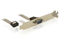 Delock Slot Bracket > 1 x Serial - Serielt panel - 9-pins IDC (hunn) til DB-9 (hann) - 40 cm