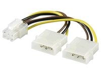 Microconnect PI1919, PCI-E (6-pin), 0,2 m, Uros, Naaras, Suora, Suora