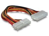 Delock - Strømforlengelseskabel - 24-pins ATX (hunn) til 24-pins ATX (hann) - 22 cm