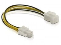 Delock - Strømforlengelseskabel - 4-pin ATX12V (hann) til 4-pin ATX12V (hunn) - 15 cm