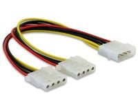 Delock - Strömdelare - 4 pin intern effekt (hane) till 4 pin intern effekt (hona) - 11 cm
