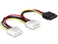 Delock - Strømkabel - SATA-strøm (hann) til 4-pin intern strøm (hann) - 10 cm - for P/N: 89273