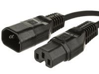 MicroConnect - Jatkojohto virtaa varten - IEC 60320 C15 - IEC 60320 C14 - 2,5 m