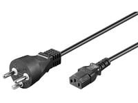 Microconnect PE12041R, 1 m, Virtapistoke tyyppi K, C13 liitin, 250 V, 10 A