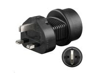 Microconnect PETRAVEL1, Tyyppi F, Tyyppi F, 230 V, Musta, Uros/naaras, 38 g