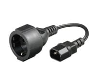 MicroConnect PowerCord - Virtajohto - IEC 60320 C14 til CEE 7/7 (hun) - AC 250 V - 23 cm - lajiteltu