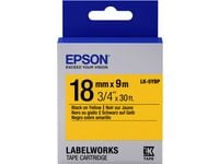 Epson LabelWorks LK-5YBP - Svart på gult - Rull (1,8 cm x 9 m) 1 kassett(er) merketape - for LabelWorks LW-1000, 400, 600, 700, 900, K400, Z5000, Z...