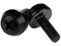 Startech M5 x 12mm - Screws - 50 Pack, Black - M5 Mounting Screws for Server Rack & Cabinet (CABSCREWSB) - Skruesett - svart (en pakke 50) - for P/...