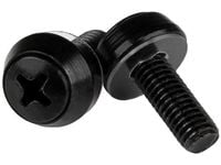 StarTech.com CABSCREWSM6B, Ruuvi, Musta, 50 kpl, 6 g