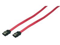 LogiLink SATA 0.5m, 0,5 m, SATA II, Hankjønn/hankjønn, Rød, Rett, Rett