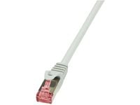 LogiLink Cat.6 S/FTP, 1m, 1 m, Cat6, S/FTP (S-STP), RJ-45, RJ-45, Grå