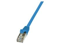 LogiLink - Koblingskabel - RJ-45 (hann) til RJ-45 (hann) - 1 m - SF/UTP - CAT 5e - blå