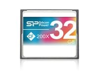 Silicon Power 32GB Compact Flash 200X, 32 GB, CompactFlash, Grå