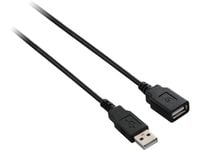 V7 - USB-forlengelseskabel - USB (hann) til USB (hunn) - 1.8 m - svart