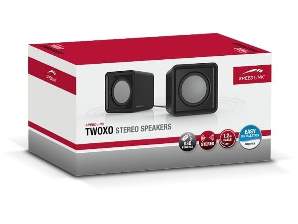 SPEEDLINK TWOXO - Høyttalere - for PC - svart