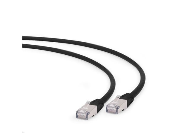 Cablexpert - Patchkabel - RJ-45 (han) til RJ-45 (han) - 50 cm - SFTP - CAT 6a - halogenfri, formet - sortti