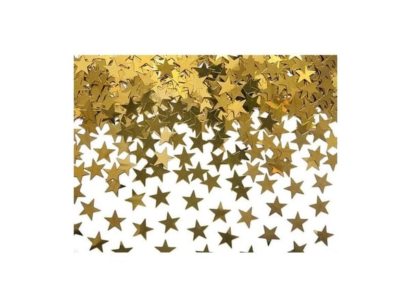 Party Deco konfetti, stjärnor, guld universell
