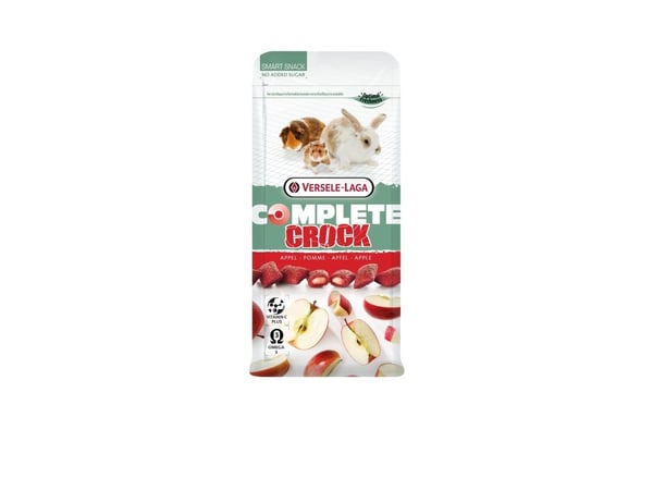 Versele-Laga Crock Apple, Matbit, 50 g, Kanin, Vitamin A, Vitamin C, Vitamin D3, Vitamin E