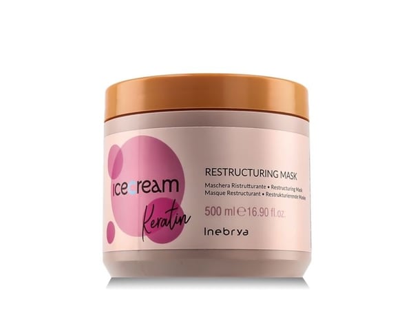 Inebrya Ice Cream Keratin omstruktureringsmask 500 ml