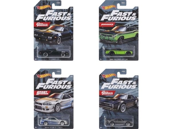 Hot Wheels Teemat Fast &amp; Furious 1:64 Asst.