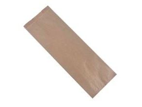 Grovbrødspose Ribbet Stor Rektangulær L160/(2x40)xB450+20mm Papir 50gr Brun,500 stk/krt