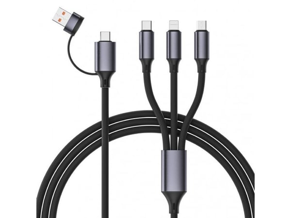 Cablexpert Premium - Kun lade-kabel - USB, USB-C hann til Micro-USB type B, Lightning, USB-C hann - 1.5 m - 4-in-1