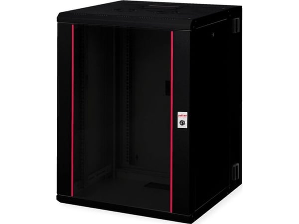 ROLINE 26.21.0183, Veggmonterbar hylle, 16U, 50 kg, Nøkkellås, Rack skinner, 44,2 kg