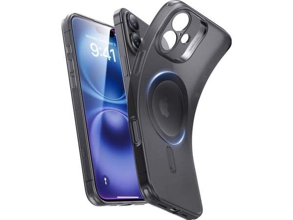 esr Zero Clear Case HaloLock, Suojus, Apple, iPhone 16 Plus, 17 cm (6.7"), musta