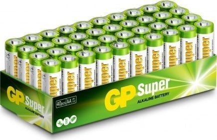 GP Super Alkaline AA-paristo, 15A/LR6, 40-pakkaus