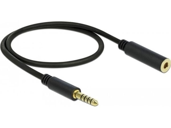 DeLOCK 85795, 4.4mm, Uros, 4.4mm, Naaras, 0,5 m, Musta