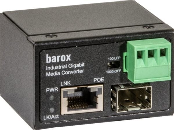 Barox PC-PMC101-GME, 1000 Mbit/s, 10Base-T, 100Base-TX, 1000Base-T, IEEE 802.3, IEEE 802.3ab, IEEE 802.3af, IEEE 802.3au, IEEE 802.3igabit, GIE 802...