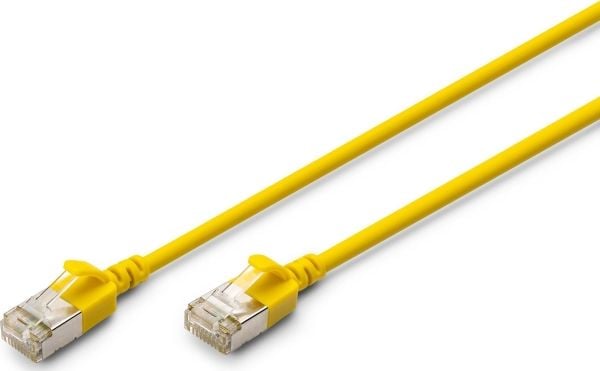 Digitus DK-1632-A-005S-Y, 0,5 m, Cat6a, F/FTP (FFTP), RJ-45, RJ-45, Gult