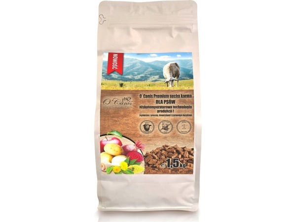 O´Canis Premium lammasta, perunaa, punajuurta koirille 1.5kg