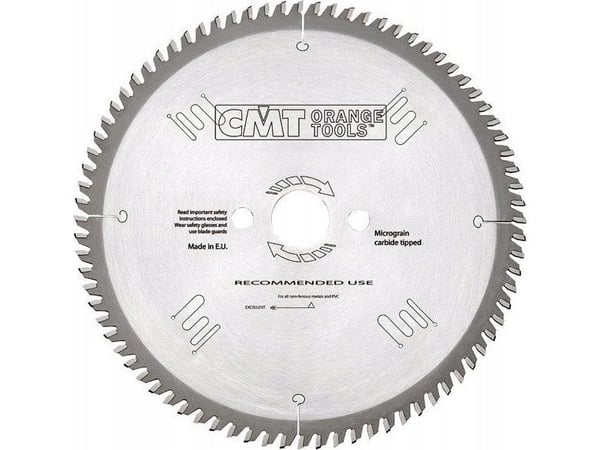 CMT-SAHA EI-RAUTAMETALLIEN, PVC:N JA LAMINAATTILEVYN LEIKKAAMISEEN HW D=190 F=30 Z=64 K=2,8/2,2