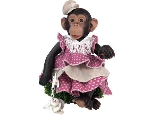 Lola apa i spansk klänning rosa Asi 0607270