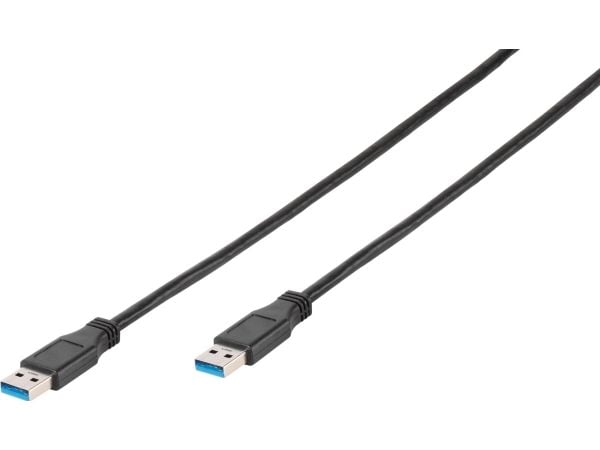 Vivanco CC U8 18 AA, 1,8 m, USB A, USB A, USB 3.2 Gen 1 (3.1 Gen 1), Sort