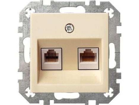 Liregus Epsilon telekommunikationsuttag KL-002-01 beige