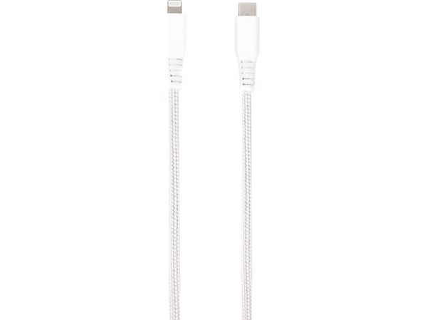 Vivanco LongLife, 1,5 m, Lightning, USB C, Uros, Uros, Valkoinen