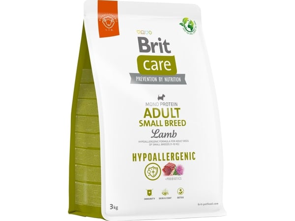 Brit hundefôr med lam og ris for voksne hunder opptil 10 kg - 3 kg