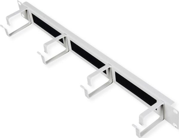 ROLINE 19 tommers rangeringspanel 1 U med børstelist 44x60mm grå (26.21.0262)