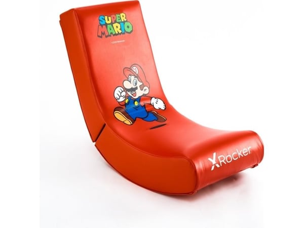 X Rocker Video Rocker - Mario - gamingstol - Nintendo Switch - rød - rød kunstlær - skum - polyuretan - kunstlær (2020001)